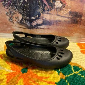 Crocs Kadee Rubber Lightweight Slingback Flats Size 10